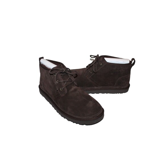 NIB UGG MEN\'S NEUMEL SUEDE SHEARLING LINED CHUKKA BOOTS DDC BROWN 17 main image 7